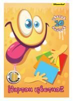 Цветной картон А4 10л 10цв немелованный Монстрики Silwerhof 1/24