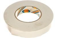 Клейкая лента 2-стор вспененная 25х10 белая блистер Aviora 1/72