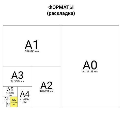 Блокнот 40л А6 110х145мм гребень HATBER Пейзажи 1/6/96