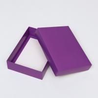 Коробка без окна 210х150х50мм картонная сиреневая 1/400