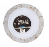 Тарелка пластиковая d-250 серебряный мрамор Complement ламинированная (6шт) 1/20