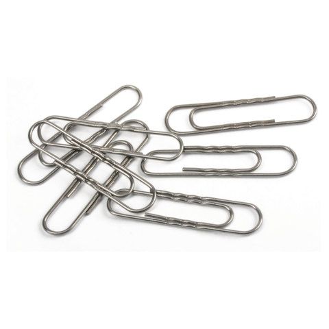 Скрепки 50мм 50 шт. гофрированные, металл., STAFF EVERYDAY РОССИЯ