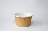 Контейнер бумажный супница 330мл d-114 крафт (крышка 460989) 50/500
