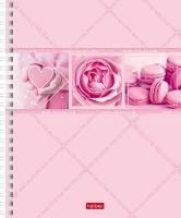 Тетрадь 48л А5 клетка гребень мелованный картон Нежнее нежного Хатбер 1/4/96