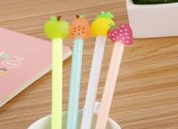 Ручка гелевая синяя 0,5мм Фрукты Centrum 1/12/1728