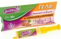 Средство от тараканов и муравьев Домовой Гель Эконом шприц 30г 1/50
