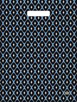 Пакет с вырубной ручкой (31х40)-60 Геометрия ламинат Тико 50/500