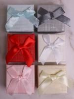 Подарочная коробка Квадрат 5х5х3,5см Классика микс 1/24