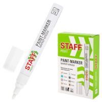 Маркер-краска лаковый белый 2-4мм нитро-основа STAFF PROFIT 1/12