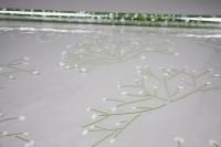 Ролик 70см х8м пленка полипропилен с рисунком Гипсофила салатово-белый 1/10