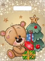 НГ Пакет с вырубной ручкой (23х30)-30 Мишкины подарки ТИКО 100/3000