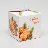 НГ Подарочная коробка 12х12х12см Пряности 1/10/300