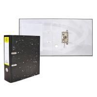 Папка-регистратор А4 75мм Dolce Costo с мраморным покрытием черная 1/30