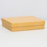 Подарочная коробка 18х16х4см крафт 5/600