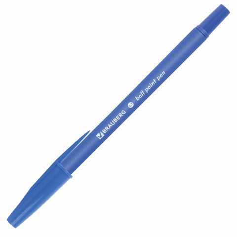 Ручка шариковая синяя узел 0,7мм линия 0,5мм корпус soft-touch BRAUBERG Capital-X 1/50/2000 (Клиент)