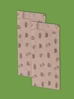 Пакет бумажный крафт 205х90+40 40гр/м2 V-дно Street Food под шаурму 100/1600