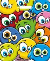 Пакет с вырубной ручкой (38х45)-60 Забавные птички Тико 50/500 