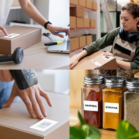 Термоэтикетка (43х25) ТермоЭко для термопринтера и весов (1000шт) 1/10/60