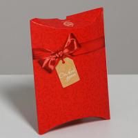 Подарочная коробка подушка 11х8х2см От всей души 1/5  Подарочная коробка подушка 11х8х2см От всей души 1/5