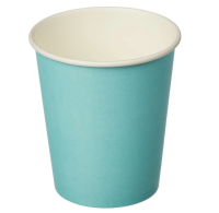 Стакан бумажный для горячего 250мл d-80 Бирюзовый К 50/1000