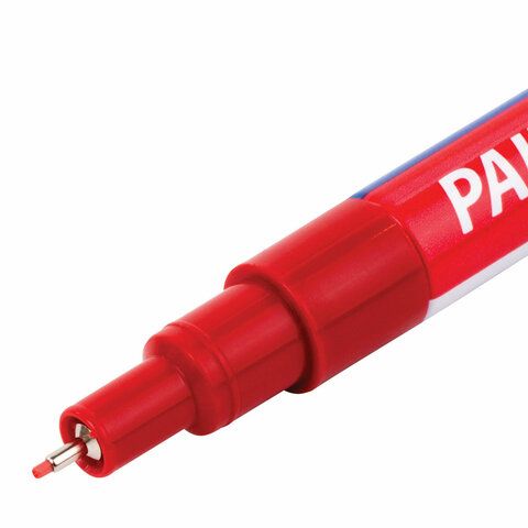 Маркер-краска лаковый красный 1мм усиленная нитро-основа BRAUBERG EXTRA 1/12/864