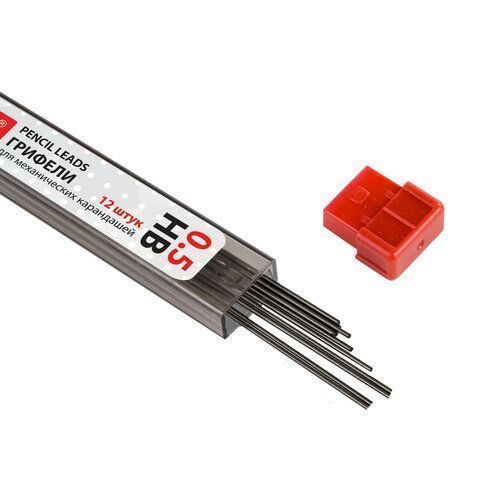 Грифели запасные 12шт HB 0,5мм Hi-Polymer BRAUBERG 1/36/1440