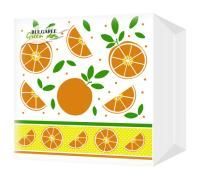 Салфетки (24х24) 1-сл Апельсиновые дольки (100) 1/30