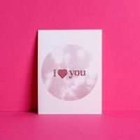 Открытка 8х6см Люблю тебя 1/20 