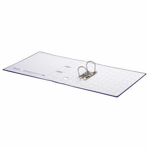 Папка-регистратор А4 70мм BRAUBERG с покрытием из ПВХ, синяя (удвоенный срок службы) 1/20