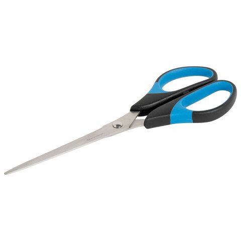 Ножницы 170мм метал черно-синие вставки европодвес Office-Expert Brauberg 1/12 (клиент)