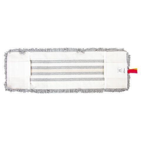 Насадка МОП плоская 40х11см ЛАЙМА EXPERT карманы/уши, микрофибра/хлопок ворс 3,5см  1/100 (клиент)