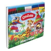 Пластилин 10цв 150г классический Creativiki 1/38