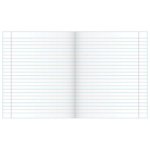 Тетрадь 18л линия с полями зелёная Маяк /160