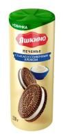Продукты, Печенье Яшкино с какао и слив кремом 220г 1/20