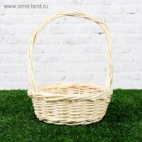 Корзина плетеная 20х15х15см бежевый ива 1/1