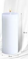 Свеча интерьерная 12х5см белая Столбик 1/56 