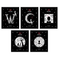 Тетрадь 48л А5 клетка скоба мел картон W-wednesday Хатбер 1/100