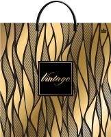 Пакет с пластмассовыми ручками (36х37)-100 Винтаж Голд Тико 1/10/100