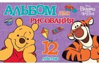 Альбом для рисования 12л А5 на скрепке Винни и его друзья Хатбер 1/80