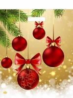 НГ Пакет с вырубной ручкой (38х45)-60 Украшение праздника ТИКО 50/500