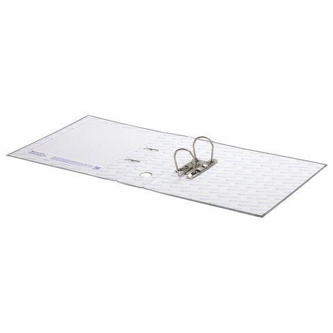 Папка-регистратор А4 70мм BRAUBERG с покрытием из ПВХ, серая (удвоенный срок службы) 1/20