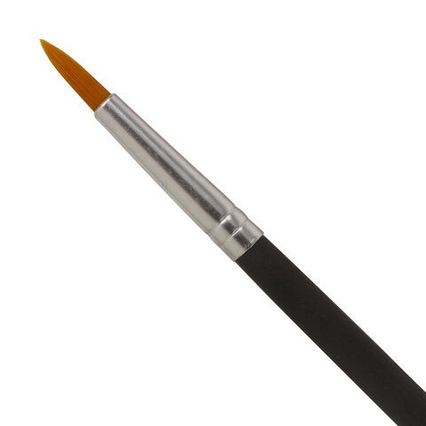 Кисть синтетика круглая №4 BRAUBERG 1/30