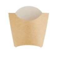 Коробка бумажная для картофеля фри 132х54х120мм крафт ламинированный ECO FRY L DoECO 50/1000