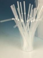 Трубочки для коктейля 210х5 с гофрой прозрачные (250шт) 1/48 Трубочки для коктейля 210х5 с гофрой прозрачные (250шт) 1/48