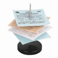 Игла настольная для чеков и билетов 13 см металлическая подставка BRAUBERG 1/12/144