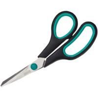 Ножницы 169мм метал черно-зеленые вставки европодвес Attache 1/20/240