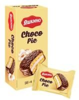 Продукты, Печенье Яшкино choco Pie ваниль 180 г 6шт 1/16