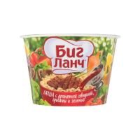 Продукты, Лапша Биг Ланч говядина/грибы/зелень 90гр 1/24