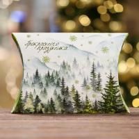 НГ Подарочная коробка 19х14х4см складная Снежная сказка 1/10/550