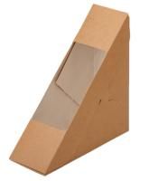 Контейнер бумажный Сэндвич бокс треугольный 127х127х70 ECO SANDWICH 70 50/500 
